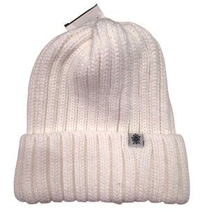 Alpine Design White Elderweis Knit Hat NWT Beanie $16 One Size Stretch
